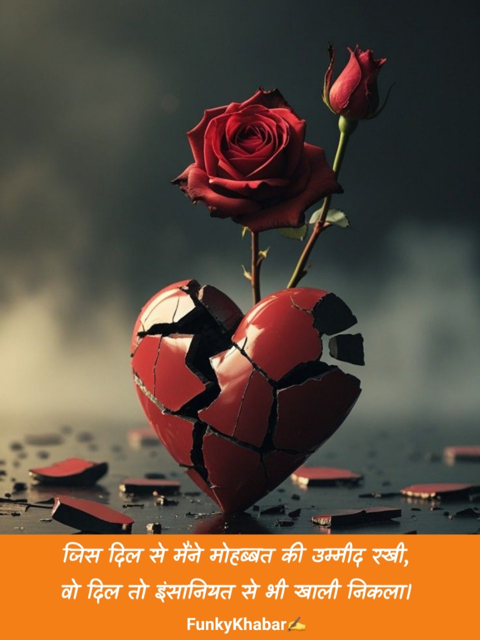 Broken heart shayari in hindi | ब्रोकन हार्ट शायरी दो लाइन